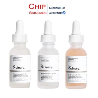 [Bill Hãng] Tinh chất Niacinamide 10% + Zinc 1% - The Ordinary, Cấp ẩm hồi phục Hyaluronic Acid 2% + B5, Lactic Acid HA