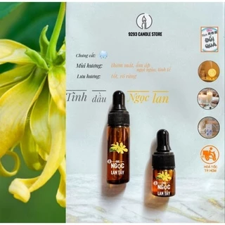 TINH DẦU HOA NGỌC LAN TÂY YLANG YLANG THIÊN NHIÊN ORGANIC THƠM PHÒNG, LÀM  NẾN THƠM, XÔNG HƯƠNG, ... - 9293store