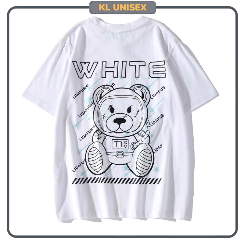 Áo Thun WHITE Unisex from rộng KL Unisex