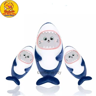 Gấu Bông Cá Mập Mặt Mèo - Cá Mập Nhồi Bông Cao Cấp - Baby Shark