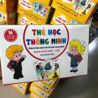 Bộ thẻ học 16 chủ đề cho bé