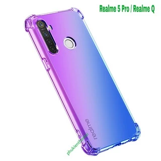 Ốp lưng Realme Q / Realme 5 Pro / Realme C53 dẻo TPU đa sắc thời trang cao cấp lồi 4 góc chống sốc