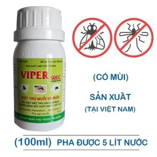 Chất Diệt Côn Trùng Viper 50EC - VIPESCOVIPER, Ruồi, Muỗi, Bọ Trĩ - lọ 100ml