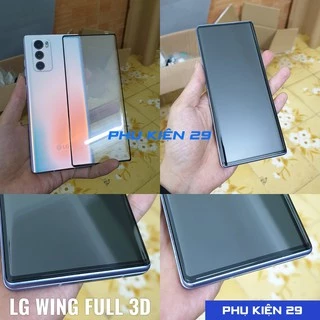 [LG Velvet/LG Wing] Kính cường lực cong 3D FULL màn Glass Pro+ 9H