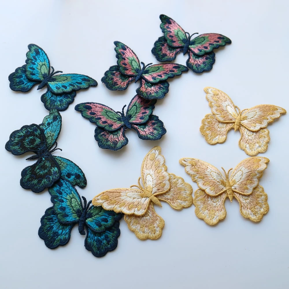 Set 3 Miếng Vá Quần Áo Hình Bướm