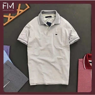 Áo thun nam, áo polo có túi, kẻ sọc, phong cách lịch lãm, cao cấp - FORMEN SHOP - FMPS086