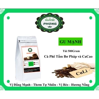 Cà Phê CuLi Rang Tẩm Bơ Pháp và CaCao Dùng Cho Pha Phin 500Gram