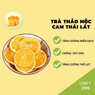 Cam mỹ thái lát sấy lạnh gói 250 gram