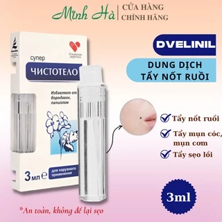 Gel tẩy nốt ruồi Dvelinil của Nga 3ml an toàn, không để lại sẹo