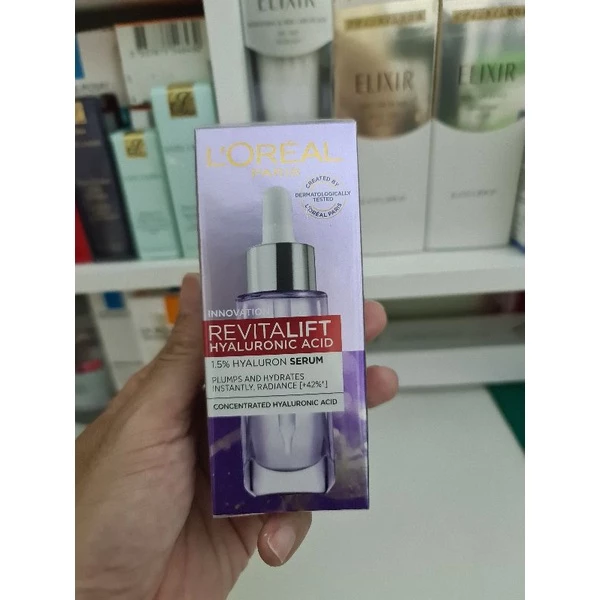 Serum siêu cấp ẩm sáng da Loreal Paris pure Hyaluronic Acid 1.5% 30ml