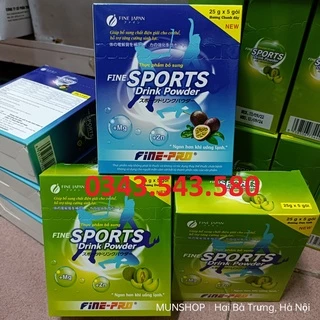 Bột pha Fine Sport Drink Powder bột pha nước uống bù điện giải cho cơ thể của Nhật Bản