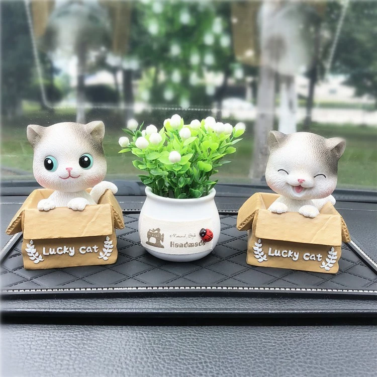 Trang trí taplo ô tô -  Mèo Lucky Cat đặt bàn học bàn làm việc văn phòng - phòng ngủ decor siêu xinh và dễ thương