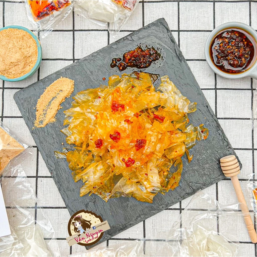 COMBO 5B Bánh tráng phơi sương trộn muối nhuyễn sa tế tắc. Bánh tráng vân nguyễn