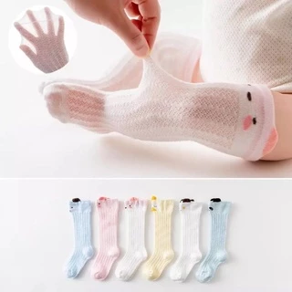 Tất Bé Gái Thiết Kế Hoạt Hình Cotton Dài Tất Trẻ Sơ Sinh Mềm Cũi Chân Ấm Đầu Gối Vớ