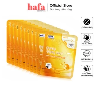 Bộ 10 gói mặt nạ cung cấp dưỡng chất phục hồi da 3W Clinic Fresh Coenzyme Q10 Mask Sheet 23ml X 10