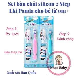 Set bàn chải 2 step cho bé Lki Panda