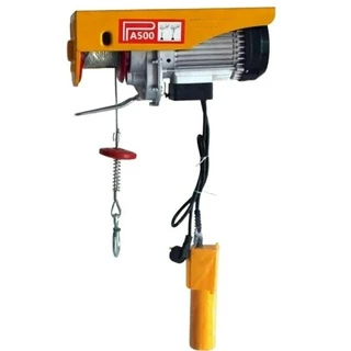 Tời Điện Pa-500 Điện Áp 220vac, Pả Lăng Điện Nâng Hạ Vật Liệu Tải Đến 400kg Chiều Dài Cáp 18 Mét