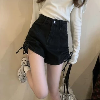 Quần shorts kaki rút dây 2 bên cực hot , chất kaki dày dặn co giãn ( ảnh thật )