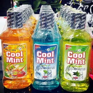 Nước Súc Miệng người lớn COOL MINT 3 màu 3 vị 500ml diệt khuẩn giữ hơi thở thơm mát