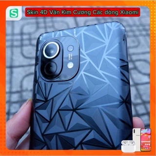 Miếng dán skin PPF 4D Vân Kim Cương Mặt Lưng cho Xiaomi 11T, Mi 11T pro, Mi 11 lite Mi 10T Mi 10T Pro Note 11 11s 11 pro