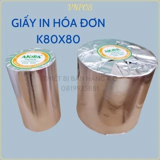 Giấy In Hoá Đơn K80X80, Giấy In Nhiệt, In Bill dùng cho cửa hàng, siêu thị, STORE chất lượng cao