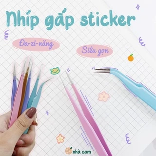 Nhíp Gắp Sticker Pastel Nhà Cam