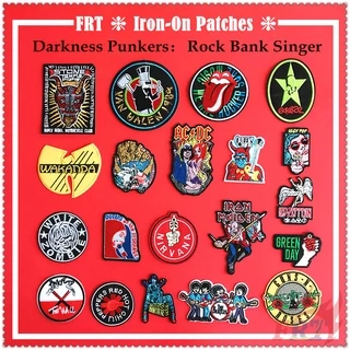 1 Sticker Ủi Thêu Hình Phong Cách Nhạc Rock Cá Tính