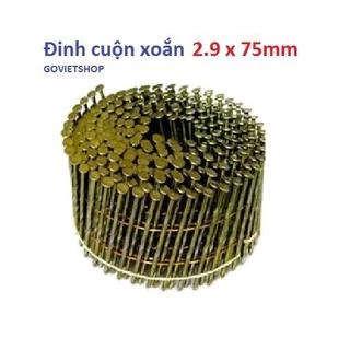 Đinh cuộn xoắn 2.9 x 75mm dùng đóng pallet thùng gỗ - Đinh cuộn pallet