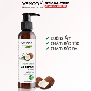 Dầu dừa ép lạnh massage body Vemoda - Spa | 250ml | Mát-xa thư giãn cơ thể, chăm sóc da, dưỡng ẩm, chăm sóc tóc