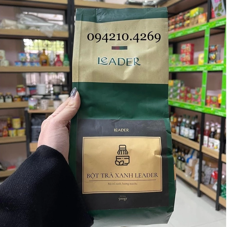 Bột Matcha/ Bột Trà Xanh Nhật LEADER gói 500g