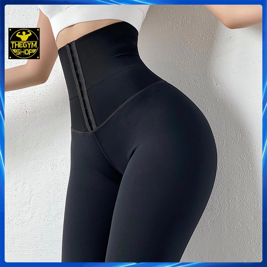 Quần tập gym yoga legging nữ cạp siêu cao AMIN AM051 ôm eo nâng mông tôn dáng vải dệt kim co dãn 4 chiều thoáng mát