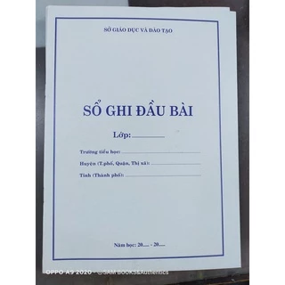 Sổ ghi đầu bài