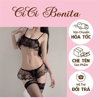 Bộ đồ lót ren đáng yêu gợi cảm ( không kèm tất) CICI BONITA C01- SHIP HỎA TỐC HCM