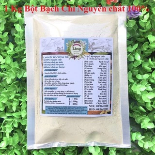 Bột Bạch Chỉ 1 Kg có giấy VSATTP và ĐKKD nguyên chất thiên nhiên 100% dùng để đắp mặt đa công dụng