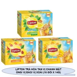 Lipton hòa tan vị chanh,đào ( 16 gói×14g)