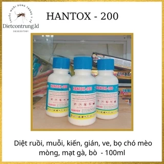 Dung dịch diệt bọ chó, ve rận chó mèo : HANTOX 200- ''