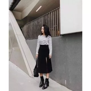 [BEST SELLER] CHÂN VÁY DÀI XẺ TÀ MIDISKIRT CHÂN VÁY SIÊU XINH