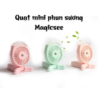 Quạt mini phun sương cầm tay Magicsee kháng khuẩn tích điện hơi nước ẩm 2200mAh