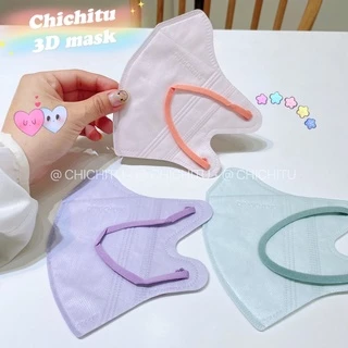 Khẩu Trang 3D Tone Màu Pastel (Không Thấm Nước) Độc Lạ Xu Hướng 2022 - ChiChiTu