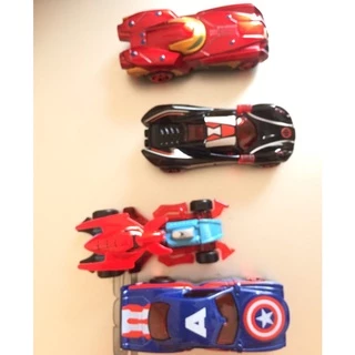Xe ô tô mini bằng sắt chạy trớn đồ chơi trẻ em bộ 4 chiếc