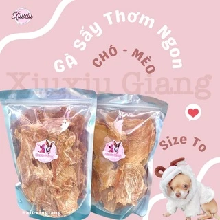 [HOT- Size Lớn 500gr] Gà Sấy Thái Lan Thơm Ngon, Nguyên Liệu 100% Tự Nhiên - Xiuxiu Giang