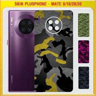 Dán Skin cho mặt sau Huawei Mate 8, Mate 10, 10 Pro, Mate 20, 20x, Mate 30 màu matrix camo