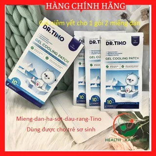 Miếng dán hạ sốt,chườm lạnh nhanh,dán trán làm mát nhanh,dán đau răng Tino tác dụng kéo dài suốt 10 giờ