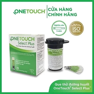 Hộp 25 Que Thử Đường Huyết Onetouch Select Plus