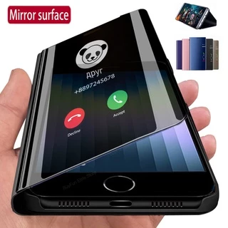 Bao Da Điện Thoại Nắp Lật Tráng Gương Thông Minh Cho ip Honor 13 12 11 Pro mini X XR XS Max SE 2022