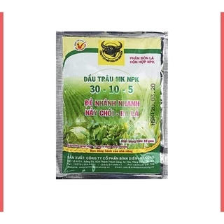 Phân bón lá đầu trâu 30-10-5 nảy chồi, ra lá gói 10gram