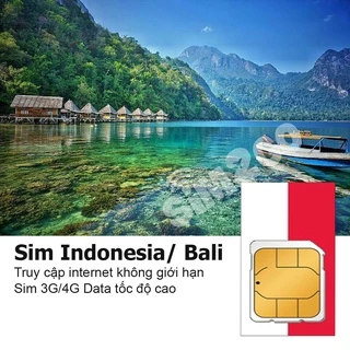 Sim du lịch Indonesia - Sim data Bali truy cập tốc độ cao 4G giá rẻ
