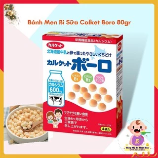 Bánh Ăn Dặm | Bánh Men Bi Sữa Calket Boro Nhật Bản 80g