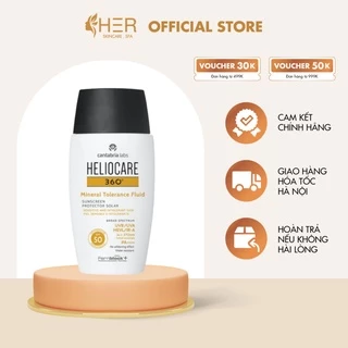 Kem chống nắng Heliocare 360 Mineral Tolerance Fluid Sunscreen SPF50 PA++++ 50ml - Herskincare