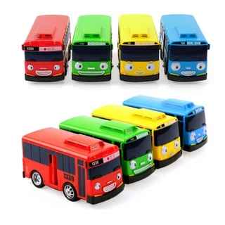 Bộ 4 Xe ô tô buýt Tayo The little Bus bằng nhựa cao cấp đồ chơi trẻ em